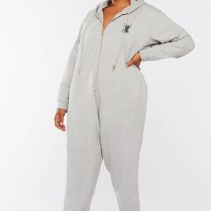 Gray Hooded Onsie Unisex